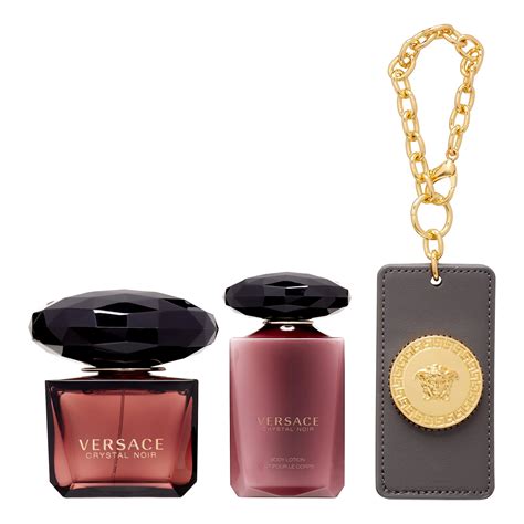 versace crystal noir gift set perfume shop|Versace Crystal Noir perfume set.